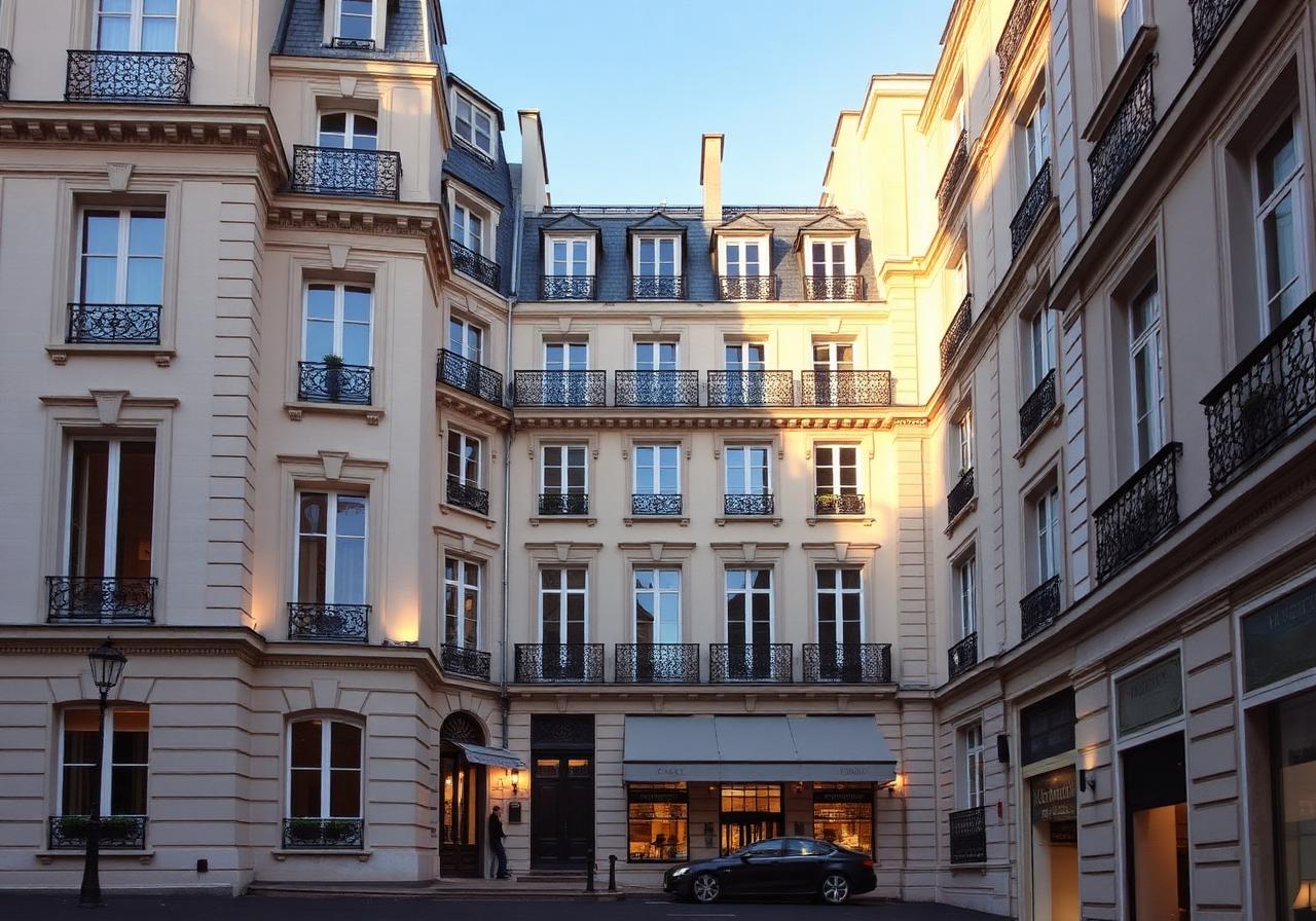 Immeuble en rénovation soignée